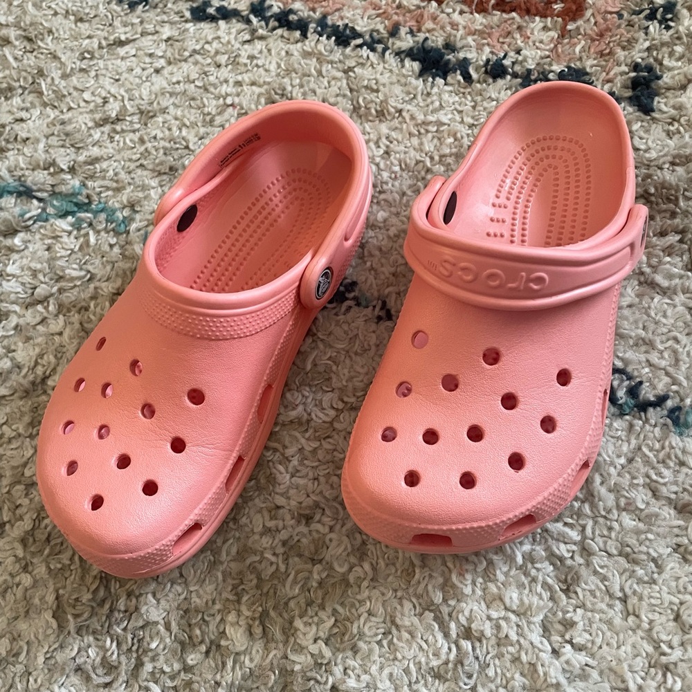 Women’s size 6 coral crocs